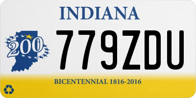 IN license plate 779ZDU