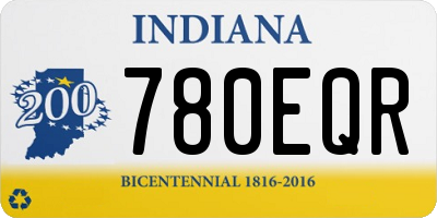 IN license plate 780EQR