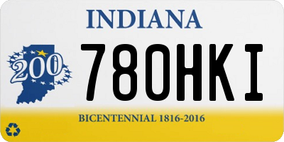 IN license plate 780HKI