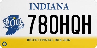 IN license plate 780HQH