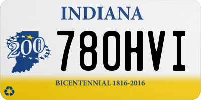 IN license plate 780HVI