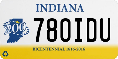 IN license plate 780IDU