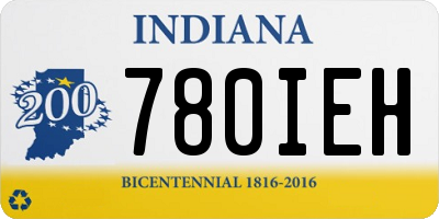 IN license plate 780IEH