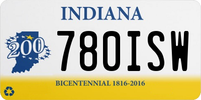 IN license plate 780ISW