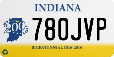 IN license plate 780JVP