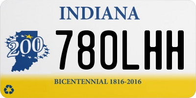 IN license plate 780LHH