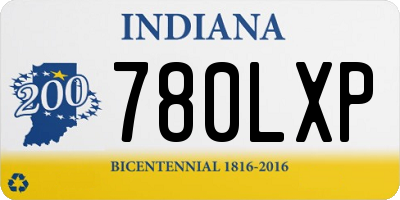 IN license plate 780LXP