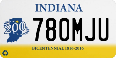 IN license plate 780MJU