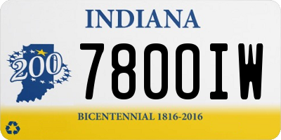 IN license plate 780OIW