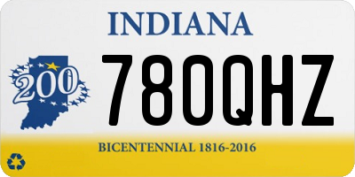 IN license plate 780QHZ