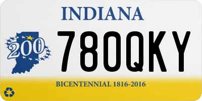 IN license plate 780QKY