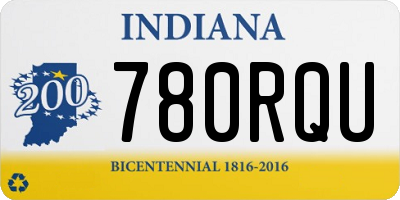 IN license plate 780RQU