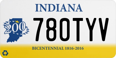 IN license plate 780TYV