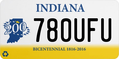 IN license plate 780UFU