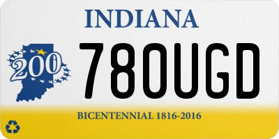 IN license plate 780UGD