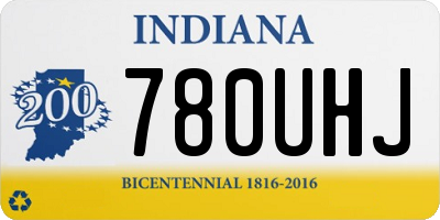 IN license plate 780UHJ