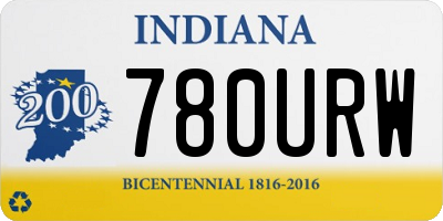 IN license plate 780URW