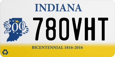 IN license plate 780VHT