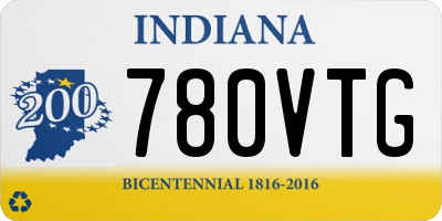 IN license plate 780VTG