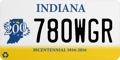 IN license plate 780WGR