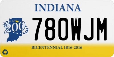 IN license plate 780WJM