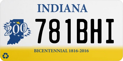 IN license plate 781BHI