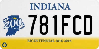 IN license plate 781FCD