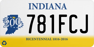 IN license plate 781FCJ