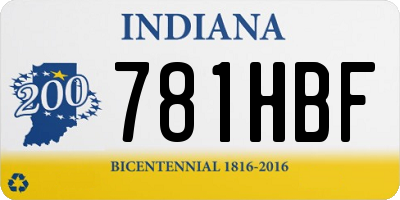 IN license plate 781HBF