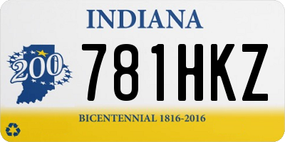 IN license plate 781HKZ