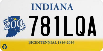 IN license plate 781LQA