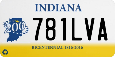 IN license plate 781LVA