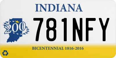 IN license plate 781NFY