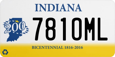 IN license plate 781OML