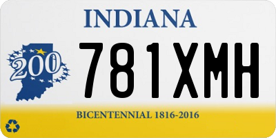 IN license plate 781XMH