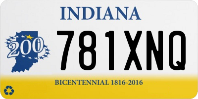 IN license plate 781XNQ