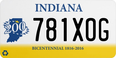 IN license plate 781XOG