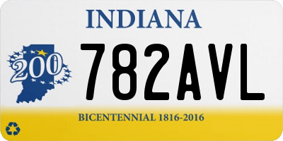 IN license plate 782AVL