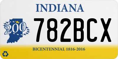 IN license plate 782BCX