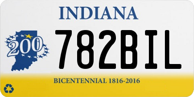 IN license plate 782BIL