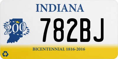 IN license plate 782BJ