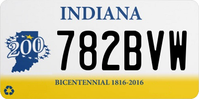 IN license plate 782BVW