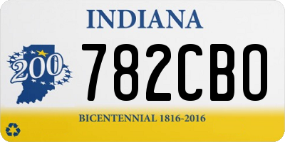 IN license plate 782CBO