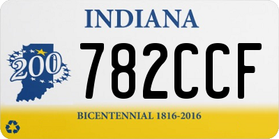 IN license plate 782CCF