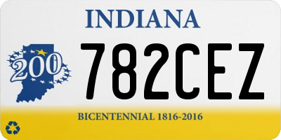 IN license plate 782CEZ