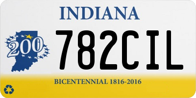 IN license plate 782CIL