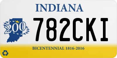 IN license plate 782CKI