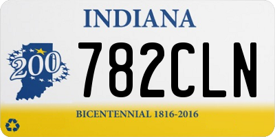 IN license plate 782CLN