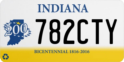 IN license plate 782CTY