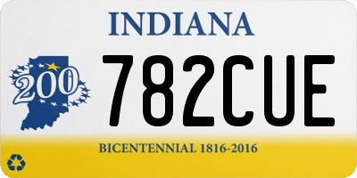 IN license plate 782CUE